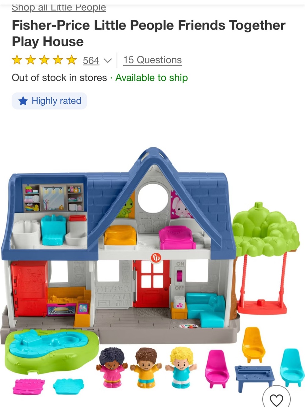 Fisher-Price Little People friends together playhouse